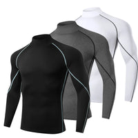 Men's Long Sleeve Compression Gym Shirt