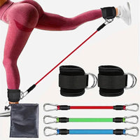 Ankle Resistance Band Set - Glute Training Straps for Lower-Body Gym Workouts