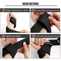 Silicone Grip Wrist Straps - Non-Slip Lifting Supports for Pull-Ups & Deadlifts