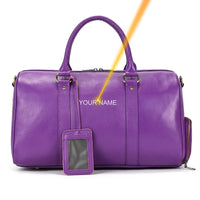 Genuine Leather Duffel Bag - Unisex Training Bag for Workout, Travel & Weekend Trips