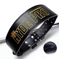 Leather Weightlifting Belt - Lumbar Support Strap for Squats & Deadlifts