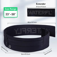 Slim Running Belt Waist Bag - Elastic Phone Pouch for Marathon & Jogging